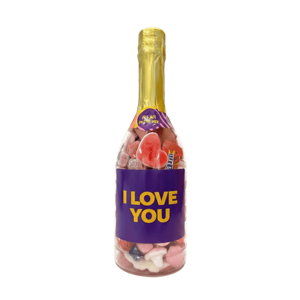 Valentins Champagneflasker