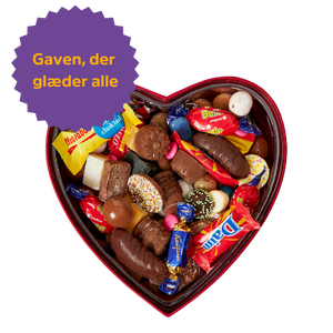 Hjerteæske m. chokolade