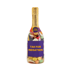 Tak for indsatsen - Champagneflaske