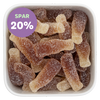 -20% Syrlige Cola Flasker
