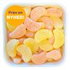 Appelsin & Citron fra Candynavia – sukkerfri vingummier formet som citrusbåde i gule og orange nuancer. Nyhed hos SlikEkspressen.