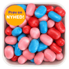 Berry Shake Kastanjer fra Haribo – blå, røde og lyserøde Maoam-karameller med bærsmag i Bland Selv Slik. Nyhed hos SlikEkspressen.