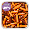 Brunetter fra Haribo – orange og brune sukkerdragéer med lakridssmag i Bland Selv Slik fra SlikEkspresssen. Nu på tilbud –  Spar 20%.