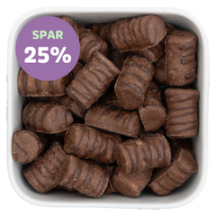 Chocolate Crisp fra Panda – mælkechokolade med sprød toffee-fyld, perfekt i slikposen fra SlikEkspressen. På tilbud lige nu. Spar 25%.