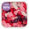 Fairytail Mix fra Katjes – farverig vingummi med frugtsmag formet som sjove figurer i Bland Selv Slik. Tilbud – spar 50%.