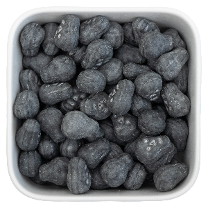 Hot Pepper Skulls fra Grahns – sorte lakridsskaller formet som dødningehoveder med smag af salmiak.