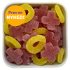 Kryds og Bolle fra Malaco – vingummi med frugtsmag i form af X'er og O'er. Nyhed hos SlikEkspressen.