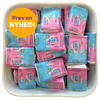 Mega Bubblizz fra Lutti – tyggegummi med tutti frutti-smag i blå og pink indpakning med tattoo-overraskelse.0 Nyhed hos SlikEkspressen.