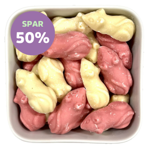 -50% Pink & Hvide Mus