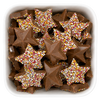 Stjerneskud fra Hannah’s – stjerneformet slik med chokoladesmag og farverigt knas i Bland Selv Slik