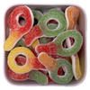 Store Sutter Sur & Skum fra Haribo – store farverige frugtsutter med syrlig vingummi og skum.