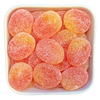Sukkerfri Ferskner fra Candynavia – blød vingummi med ferskensmag i Bland Selv Slik.