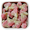Sure Kirsebær fra Astra Sweets – vingummier formet som kirsebærpar med sur/sød smag.