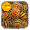 Trolli Burger er slik i mini burger form med farverig vingummi – sjov burger slik i Bland Selv Slik. Nyhed.