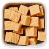 Bløde karamelfirkanter med vaniljesmag – Vanilje Fudge fra Lonka.