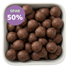 Vanilje Toppe fra Grahns – slik med chokoladesmag og blød vaniljefyldning.  Bland Selv Slik tilbud – spar 50%.