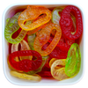Armbåndsure fra Haribo – farverige vingummier formet som ure med frugtsmag. Perfekt i Bland Selv Slik hos SlikEkspressen.