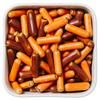 Brunetter fra Haribo – orange og brune dragéer med lakridssmag i Bland Selv Slik fra SlikEkspresssen.