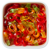 Frugtsutter fra Haribo – farverige vingummier i sutteform med frugtsmag.