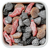 G & B Salt fra Malaco i Bland Selv Slik – salmiakmix med forskellige former, smage og teksturer.