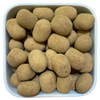 Hvid Choko Lakrids fra Narr – lakrids overtrukket med hvid chokolade og lakridspulver, perfekt i Bland Selv Slik.