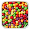 Skittles fra Mars er farverige sukkerdragérede karameller med frugtsmag. En favorit i Bland Selv Slik hos SlikEkspressen.