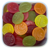 Smileys fra Malaco – farverige frugtvingummier formet som ansigter med store smil. Fås hos SlikEkspressen.