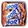 Sportlunch fra Cloetta – chokoladebar af sprød vaffel med mælkechokolade i orange og blå indpakning.