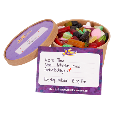 Stor bøtte slik