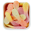 Sure Tunger fra Cloetta – farverige vingummier med frugtsmag og syrligt sukkerdrys i Bland Selv Slik.