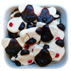 Tappsy fra Katjes – pandaformede vingummier med frugtsmag, lakrids og skum i sort, hvid og rød. Perfekt i Bland Selv Slik.