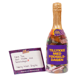 Tillykke med fødselsdagen - Champagneflaske