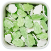 Tudser fra Haribo – grønne frugtvingummier i tudseform med hvid skumbund. Blød, mild og sjov klassiker i SlikEkspressens Bland Selv Slik.